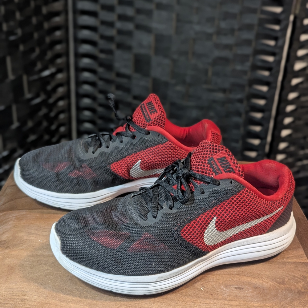 Nike Red and Black Athletic Shoes